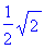 1/2*sqrt(2)