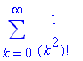 sum(1/(k^2)!,k = 0.. infinity)
